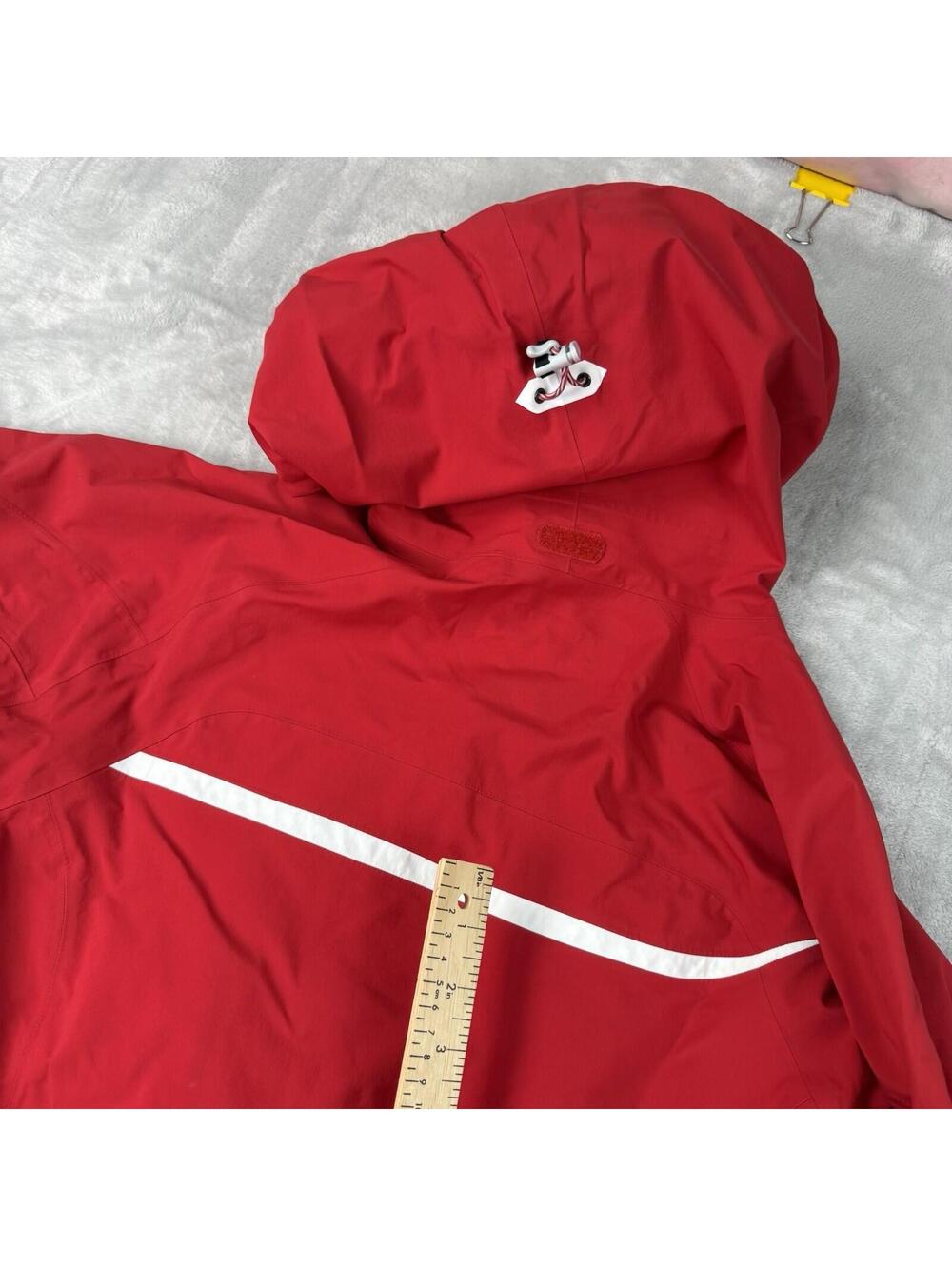 Mountain Hardwear Gore Tex Jacket Red Waterproof Hard Shell Womens M Gorpcore - Picture 6 of 11